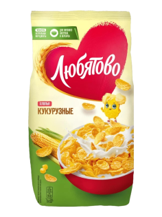 Готовый завтрак Любятово Хлопья кукурузные, 300г