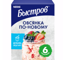 Каша Быстров Ассорти Овсянка по-новому (6шт х 35г), 210г