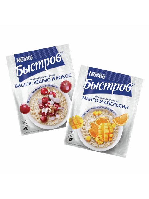 Каша Быстров Ассорти Для гурманов овсяная без варки, 228г