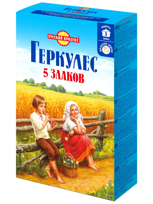 Геркулес Русский продукт 5 злаков, 400г