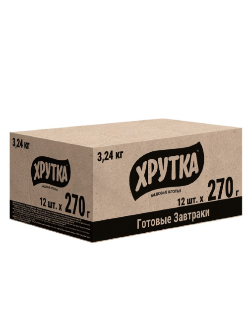 Хлопья Хрутка медовые хрустящие, 270г
