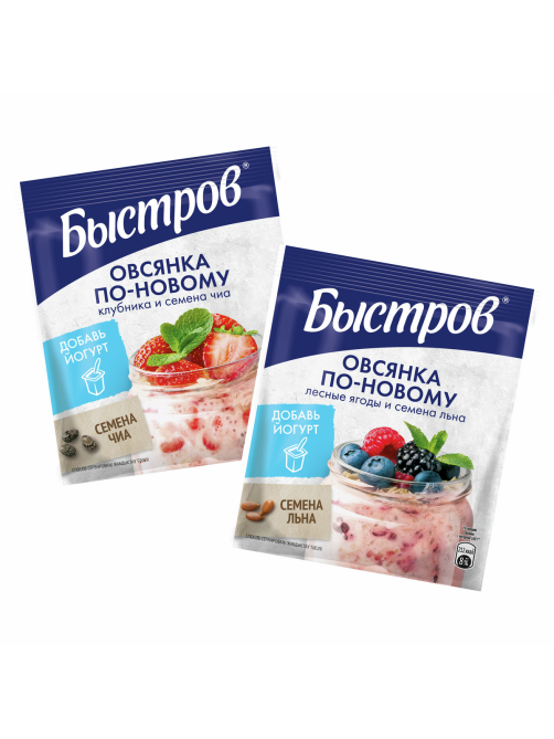 Каша Быстров Ассорти Овсянка по-новому (6шт х 35г), 210г