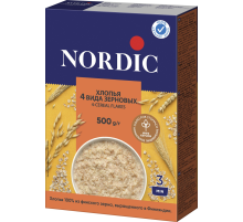 Хлопья Nordic 4 вида зерновых, 500г