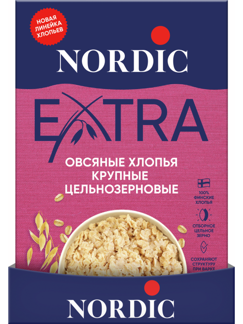 Хлопья овсяные Nordic Ленивая овсянка, 400г