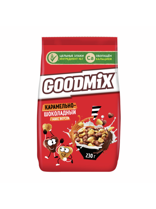 Готовый завтрак Goodmix Карамельно-шоколадный микс вкусов, 230г