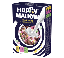 Готовый завтрак Happy Mallow Кукурузные шарики с хрустящим маршмеллоу, 240г