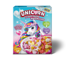 Готовый завтрак Unicorn с хрустящими маршмеллоу с манго и ананасом, 160г