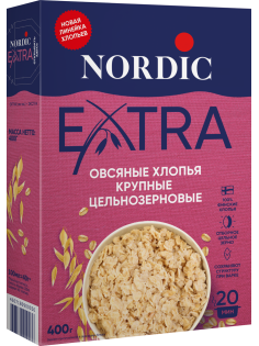 Хлопья овсяные Nordic Ленивая овсянка, 400г
