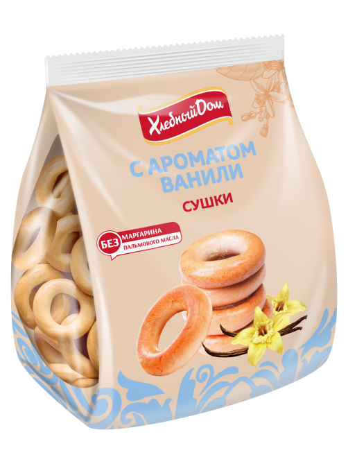 Сушки Хлебный дом с ароматом ванили, 250г