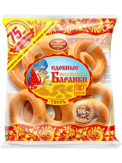 Баранки Волжский пекарь сдобные ГОСТ, 350г