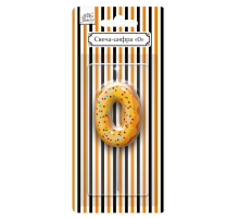 Свеча-цифра Fiolento Friendly Birthday 0