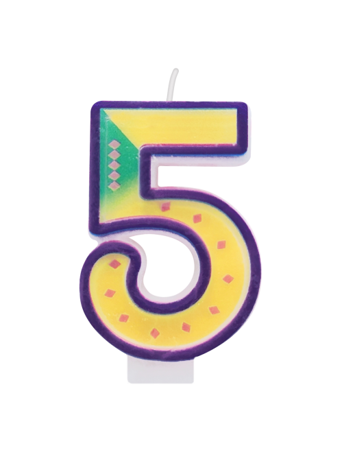 Свеча-цифра 5 Fiolento Friendly Birthday