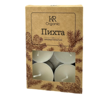 Свеча ароматическая Kukina Raffinata чайная Пихта, 6шт