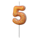 Свеча-цифра Fiolento Friendly Birthday 5