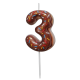 Свеча-цифра Fiolento Friendly Birthday 3