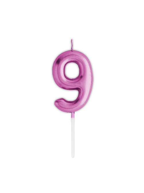 Свеча-цифра 9 Fiolento Friendly Birthday
