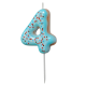 Свеча-цифра Fiolento Friendly Birthday 4