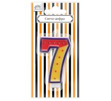 Свеча-цифра 7 Fiolento Friendly Birthday
