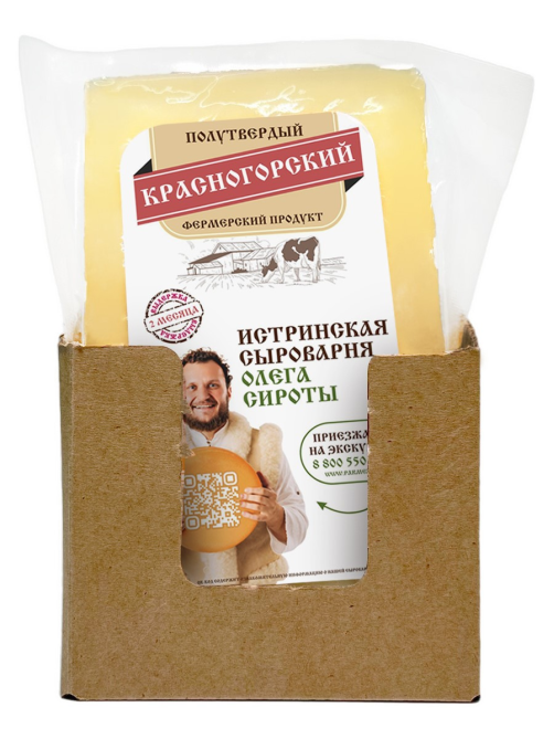 Сыр Истринская Сыроварня Олега Сироты Красногорский 50%, 150г