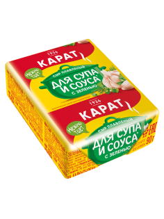 Сыр плавленый Карат с зеленью 45%, 90г