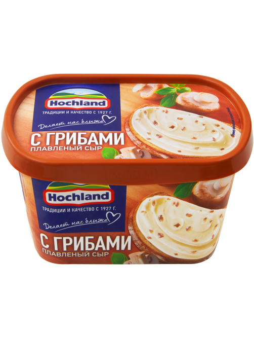 Сыр плавленый Hochland с грибами 55%, 400г