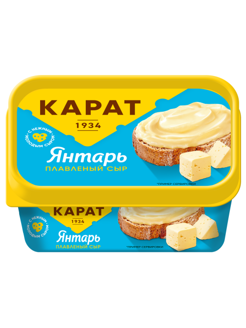 Сыр плавленый Карат Янтарь 45%, 400г