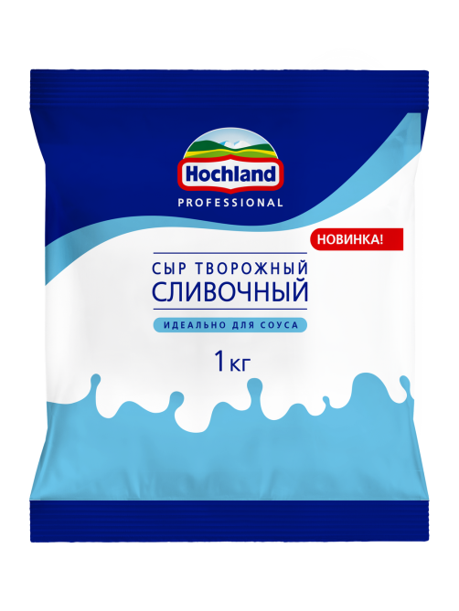 Сыр творожный Hochland Professional сливочный 50%, 1кг