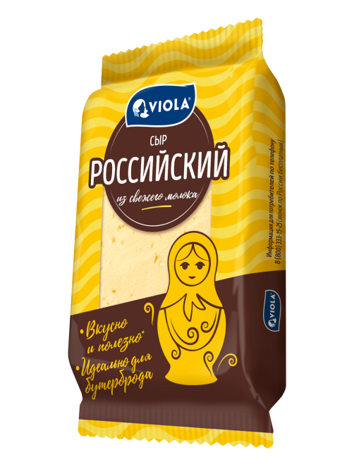 Сыр российский Viola кусок 50%, 180г