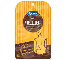 Сыр Viola Чеддер полутвердый нарезка 50%, 120г