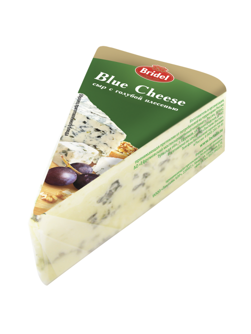 Сыр мягкий Bridel Blue Cheese с голубой плесенью 54%, 100г