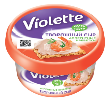 Сыр творожный Виолетта креветка 70%, 140г