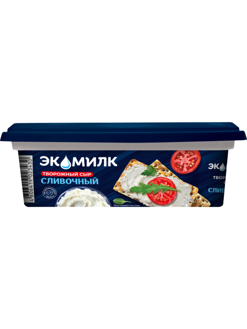 Сыр творожный Экомилк сливочный 60%, 120г