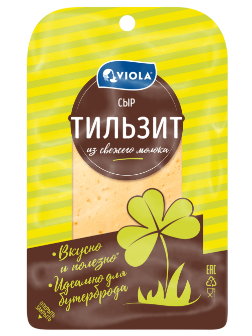 Сыр Viola Тильзитер полутвердый нарезка 45%, 120г