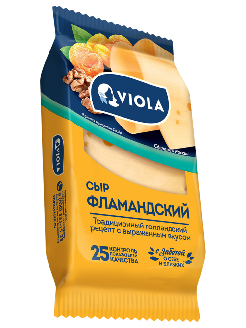 Сыр Viola Фламандский кусок 45%, 180г