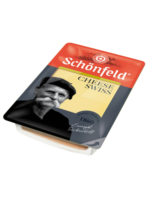 Сыр Schonfeld Swiss Cheese нарезка 53%, 125г
