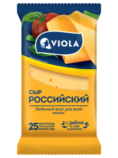 Сыр Viola Российский полутвердый 50%, 350г