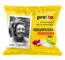 Сыр Pretto Фиор Ди Латте Моцарелла в воде 45%, 100г