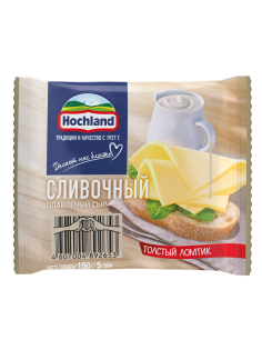 Сыр плавленый Hochland сливочный в ломтиках, 150г