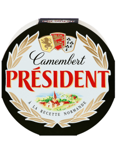 Сыр мягкий President Камамбер с белой плесенью 45%, 125г
