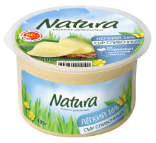 Сыр Natura сливочный легкий полутвердый 16%, 400г