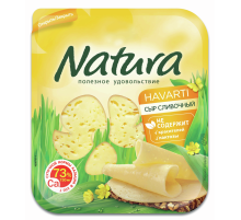 Сыр Natura Сливочный полутвердый нарезка 45%, 150г
