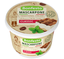 Сыр Bonfesto Маскарпоне мягкий 78%, 500г