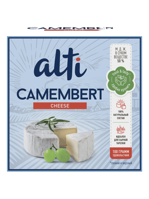 Сыр Alti Camembert мягкий 50%, 100г