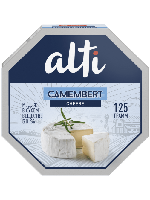 Сыр Alti Camembert мягкий 50%, 125г