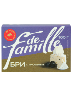 Сыр De Famille Бри с трюфелем 50%, 100г