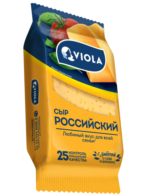 Сыр Viola Российский полутвердый 50%, 350г