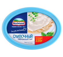 Сыр творожный Hochland сливочный 60%, 220г