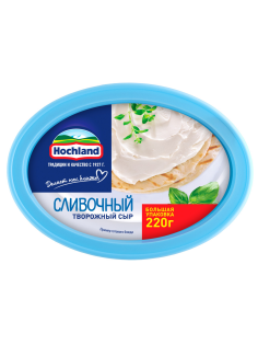 Сыр творожный Hochland сливочный 60%, 220г