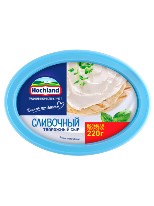 Сыр творожный Hochland сливочный 60%, 220г