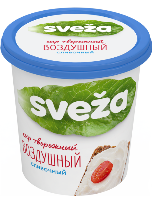 Сыр творожный Sveza Воздушный сливочный 60%, 150г